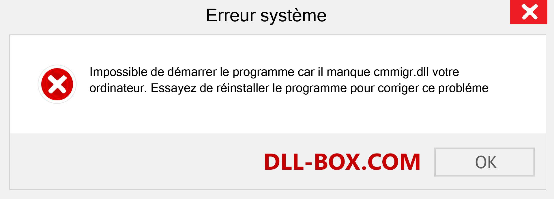 Le fichier cmmigr.dll est manquant ?. Télécharger pour Windows 7, 8, 10 - Correction de l'erreur manquante cmmigr dll sur Windows, photos, images